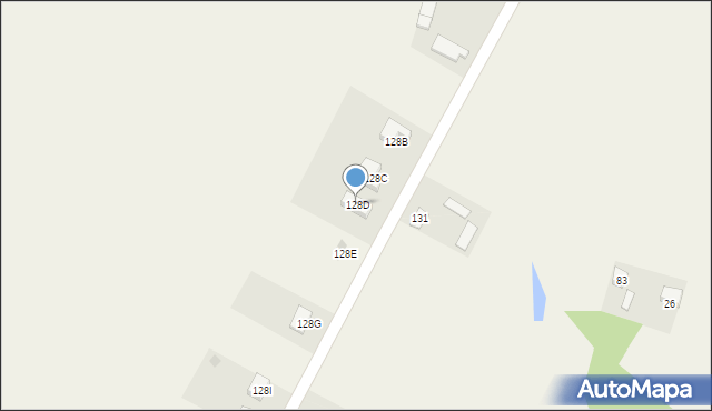 Spiczyn, Spiczyn, 128D, mapa Spiczyn