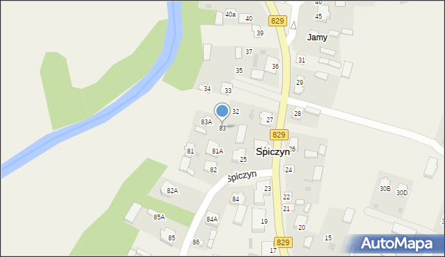 Spiczyn, Spiczyn, 83, mapa Spiczyn