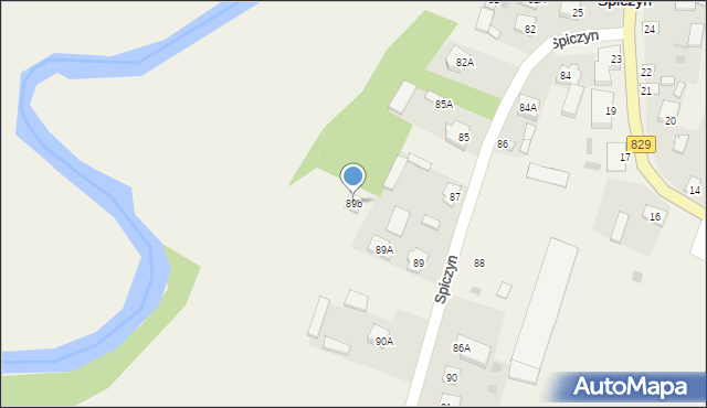 Spiczyn, Spiczyn, 89b, mapa Spiczyn
