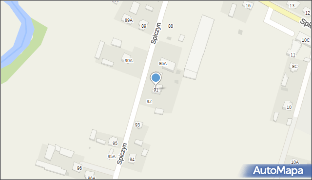 Spiczyn, Spiczyn, 91, mapa Spiczyn