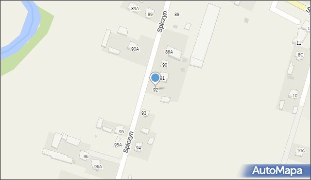 Spiczyn, Spiczyn, 92, mapa Spiczyn