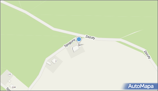 Spoguny, Spoguny, 2A, mapa Spoguny