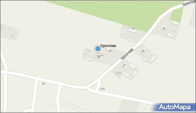 Sporniak, Sporniak, 24, mapa Sporniak