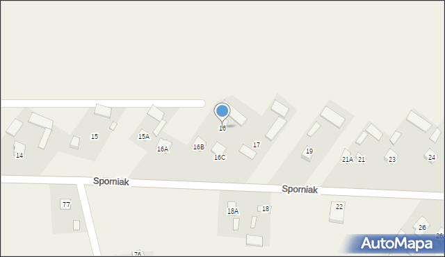 Sporniak, Sporniak, 16, mapa Sporniak