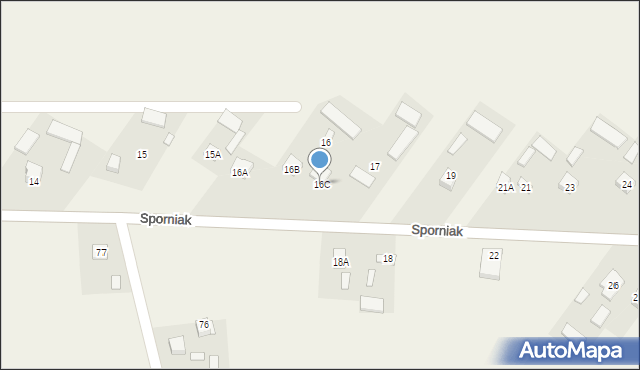 Sporniak, Sporniak, 16C, mapa Sporniak