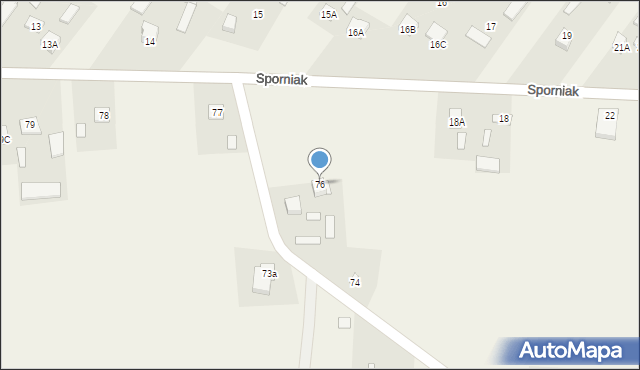 Sporniak, Sporniak, 76, mapa Sporniak