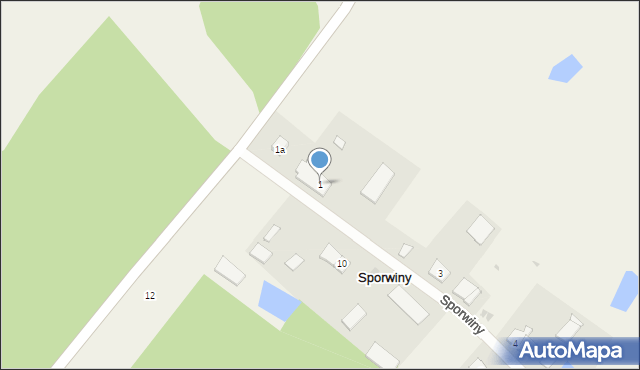 Sporwiny, Sporwiny, 1, mapa Sporwiny