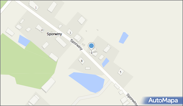 Sporwiny, Sporwiny, 4, mapa Sporwiny