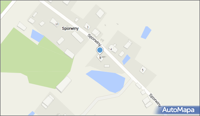 Sporwiny, Sporwiny, 8, mapa Sporwiny