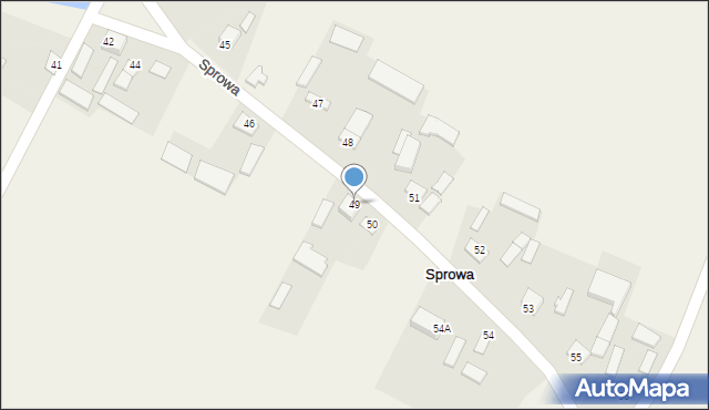 Sprowa, Sprowa, 49, mapa Sprowa