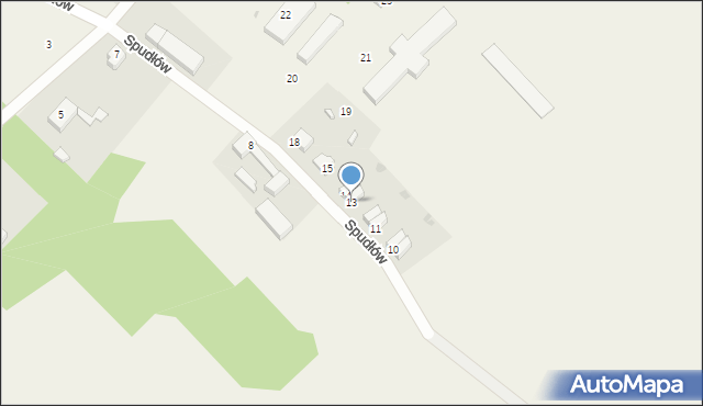 Spudłów, Spudłów, 13, mapa Spudłów