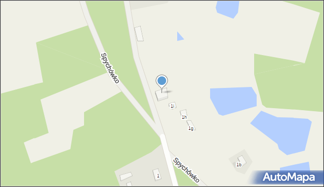 Spychowo, Spychówko, 1j, mapa Spychowo