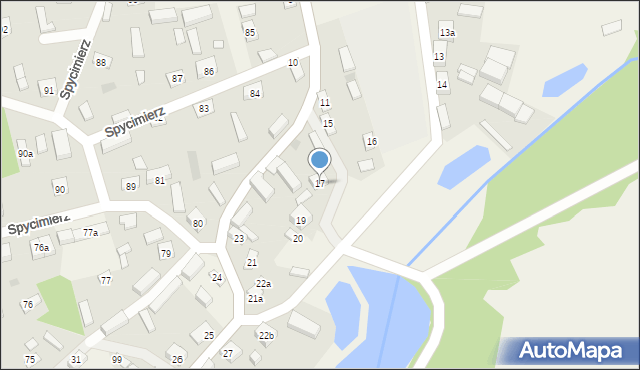 Spycimierz, Spycimierz, 17, mapa Spycimierz
