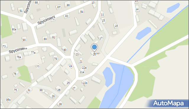 Spycimierz, Spycimierz, 20, mapa Spycimierz