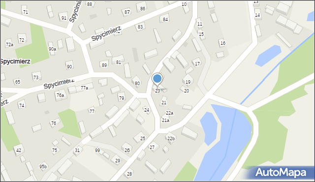 Spycimierz, Spycimierz, 23, mapa Spycimierz