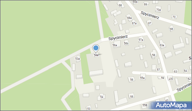 Spycimierz, Spycimierz, 54a, mapa Spycimierz