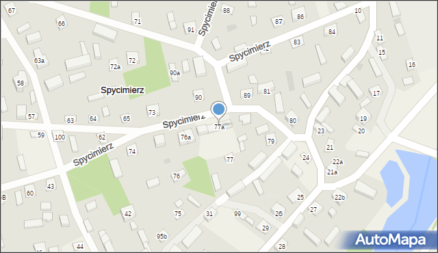 Spycimierz, Spycimierz, 77a, mapa Spycimierz