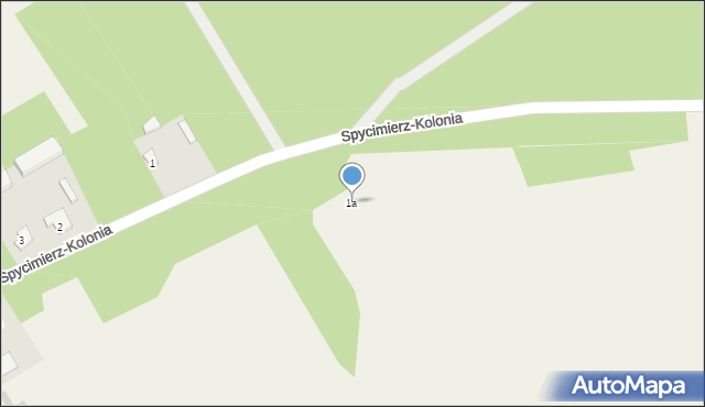 Spycimierz-Kolonia, Spycimierz-Kolonia, 1a, mapa Spycimierz-Kolonia