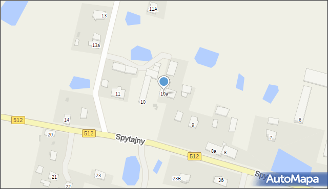 Spytajny, Spytajny, 10a, mapa Spytajny