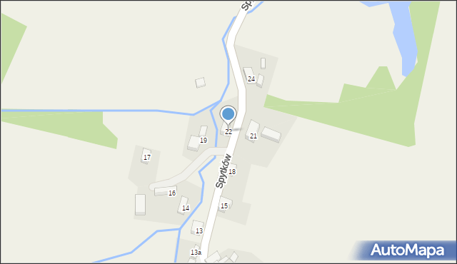 Spytków, Spytków, 22, mapa Spytków