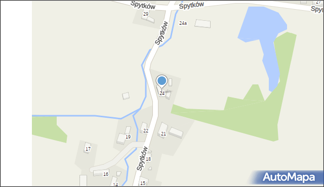 Spytków, Spytków, 24, mapa Spytków