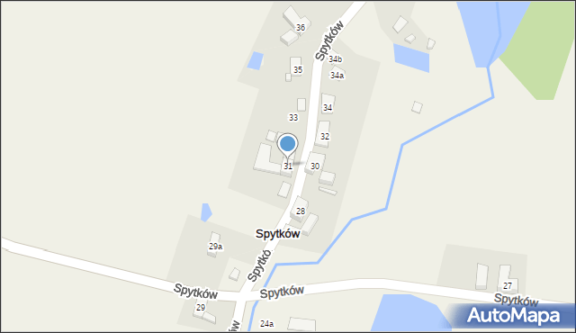 Spytków, Spytków, 31, mapa Spytków