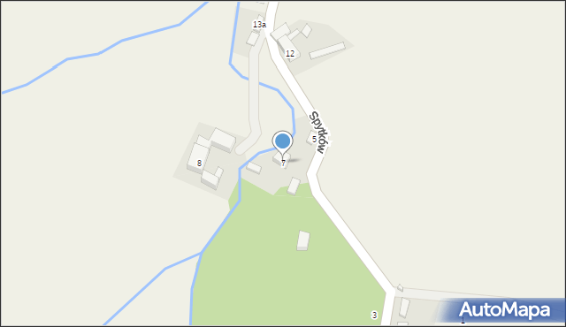 Spytków, Spytków, 7, mapa Spytków