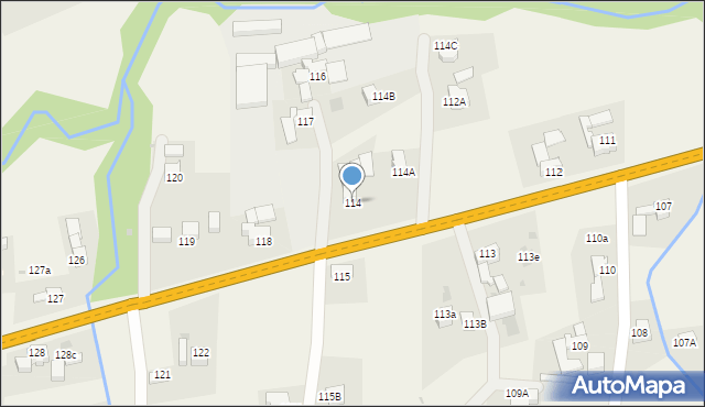 Spytkowice, Spytkowice, 114, mapa Spytkowice