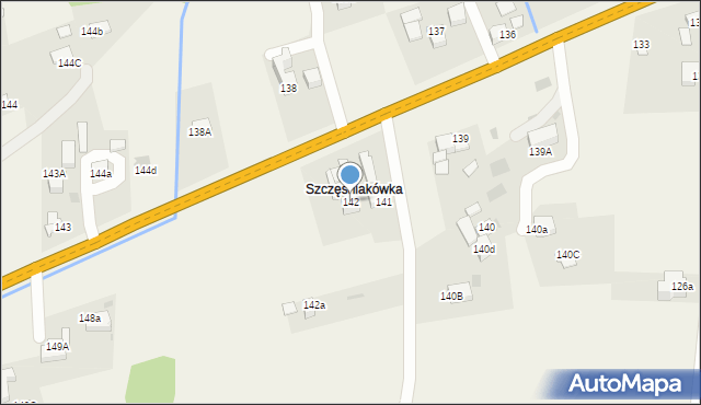 Spytkowice, Spytkowice, 142, mapa Spytkowice