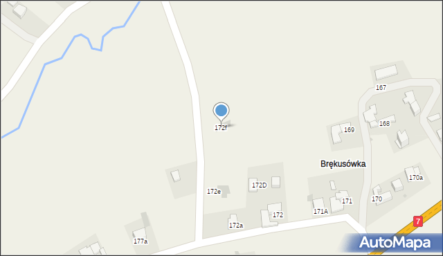 Spytkowice, Spytkowice, 172f, mapa Spytkowice