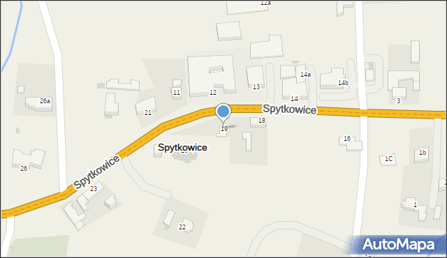 Spytkowice, Spytkowice, 19, mapa Spytkowice
