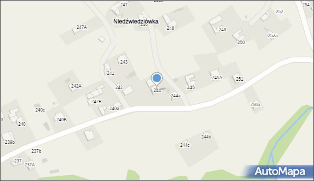 Spytkowice, Spytkowice, 244, mapa Spytkowice