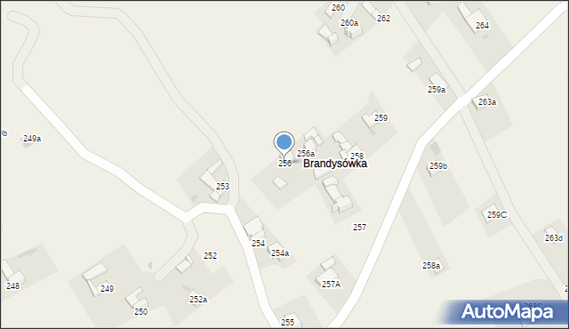 Spytkowice, Spytkowice, 256, mapa Spytkowice