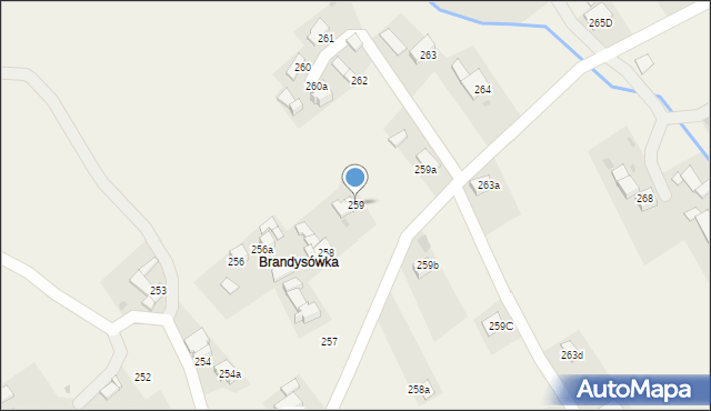 Spytkowice, Spytkowice, 259, mapa Spytkowice