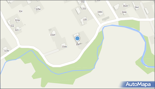 Spytkowice, Spytkowice, 334, mapa Spytkowice