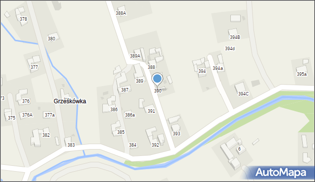 Spytkowice, Spytkowice, 390, mapa Spytkowice