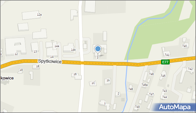 Spytkowice, Spytkowice, 3c, mapa Spytkowice