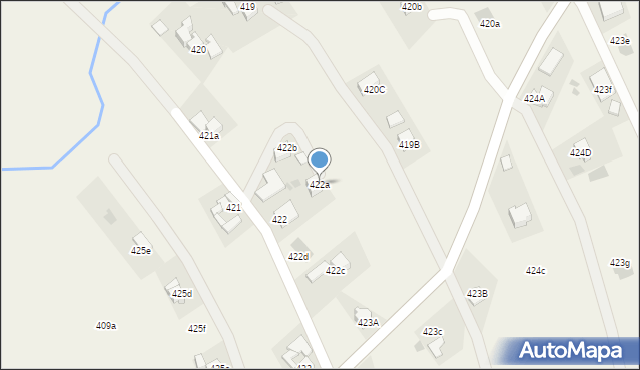 Spytkowice, Spytkowice, 422a, mapa Spytkowice