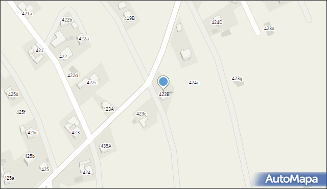 Spytkowice, Spytkowice, 423B, mapa Spytkowice