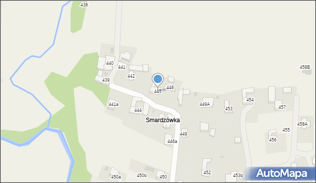 Spytkowice, Spytkowice, 445, mapa Spytkowice