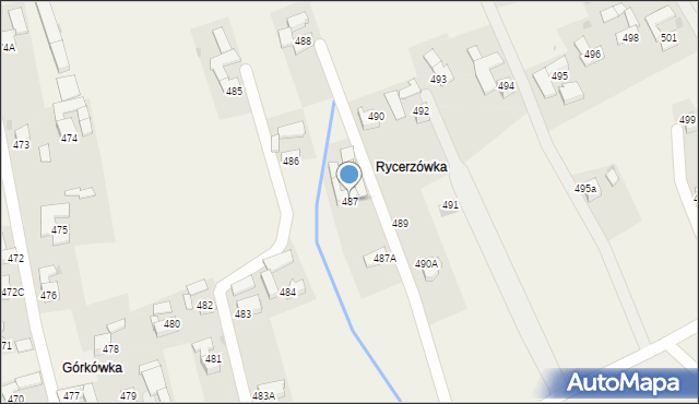 Spytkowice, Spytkowice, 487, mapa Spytkowice