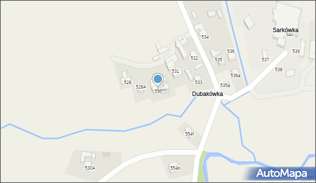 Spytkowice, Spytkowice, 530, mapa Spytkowice