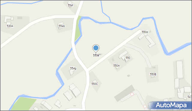 Spytkowice, Spytkowice, 550e, mapa Spytkowice