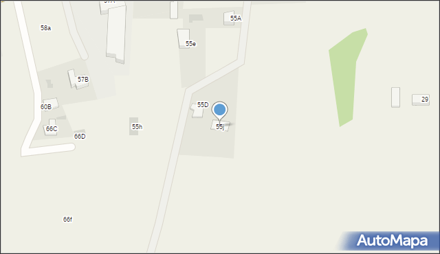 Spytkowice, Spytkowice, 55j, mapa Spytkowice