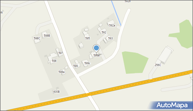 Spytkowice, Spytkowice, 599a, mapa Spytkowice