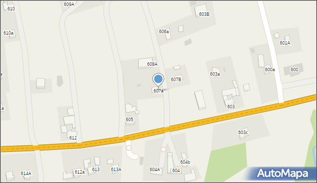 Spytkowice, Spytkowice, 607a, mapa Spytkowice