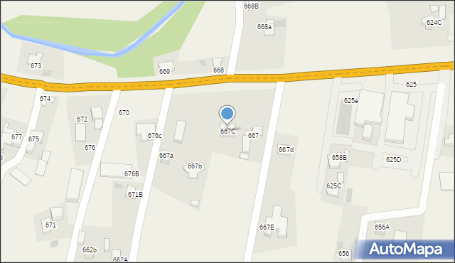 Spytkowice, Spytkowice, 667C, mapa Spytkowice