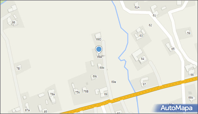 Spytkowice, Spytkowice, 69a, mapa Spytkowice