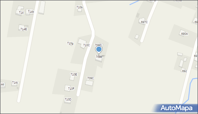 Spytkowice, Spytkowice, 709b, mapa Spytkowice