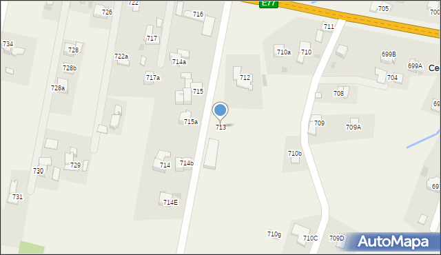 Spytkowice, Spytkowice, 713, mapa Spytkowice